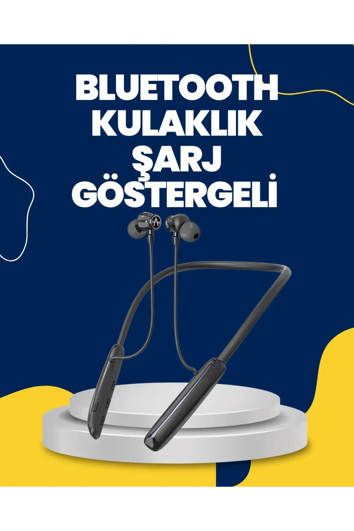 Uzun Süreli Kullanım Boyun Askılı Kablosuz Kulaklık Hızlı Şarj, Ergonok Tasarım