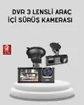 Full HD Üç Kameralı Araç Kamerası 170° Geniş Açılı ve Park Destekli-1
