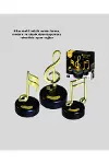 Altın Nota Figürlü Dönen Müzik Kutusu Dekoratif Music Box Yeni Nesil-3
