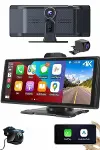 Android ve İOS Uyumlu Ön Arka Çift Kameralı Araç Ekranı Dokunmatik CarPlay-1