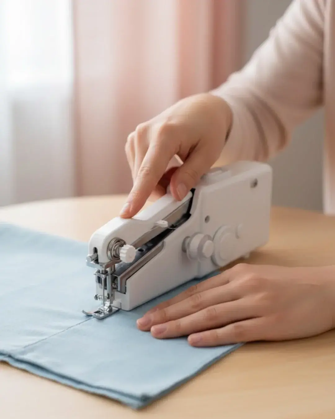 El Tipi Mini Dikiş Makinesi Perde ve Kıyafet Tari İçin