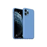 Apple iPhone 11 Pro Max Kılıf Nano içi Kadife Silikon - Mavi-3