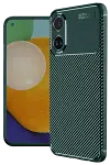 Oppo A38 Kılıf Auto Focus Karbon Kapak - Koyu Yeşil-1