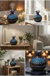 Premium Ahşap Desenli Ultrasonik Aromaterapi Difüzör & Hava Nemlendirici-2