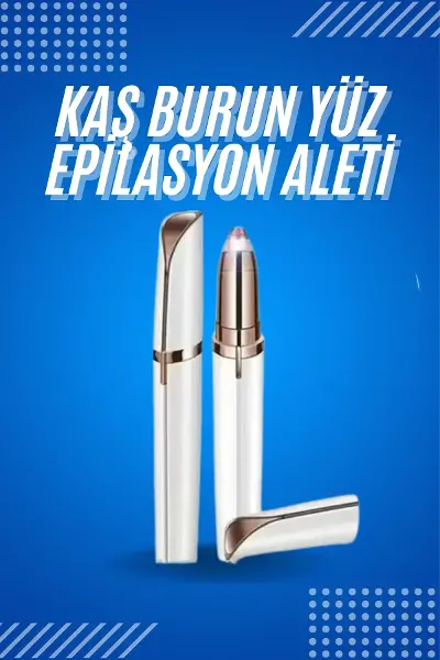 Tüy Kıl Alma Kaş Bıyık Uni Yüz Bakım Epilasyon Aleti Pilli