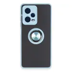 Xiao Red Note 12 5g Kılıf Montreal Yüzüklü Silikon Kapak - Buz Mavi-1
