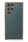 Samsung Galaxy S22 Ultra Kılıf Razer Lensli Silikon - Gold-2