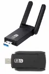 Mbps Wifi Alıcı Kablosuz Wifi Adaptörü Çift Band Çift Antenli-4