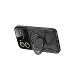 Vivo Y16 Kılıf Joy Lens Standlı Kapak - Siyah-2