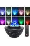 Dönen Işıklı Disko Topu Projektör Müzik Çalarlı Disco Speaker-3