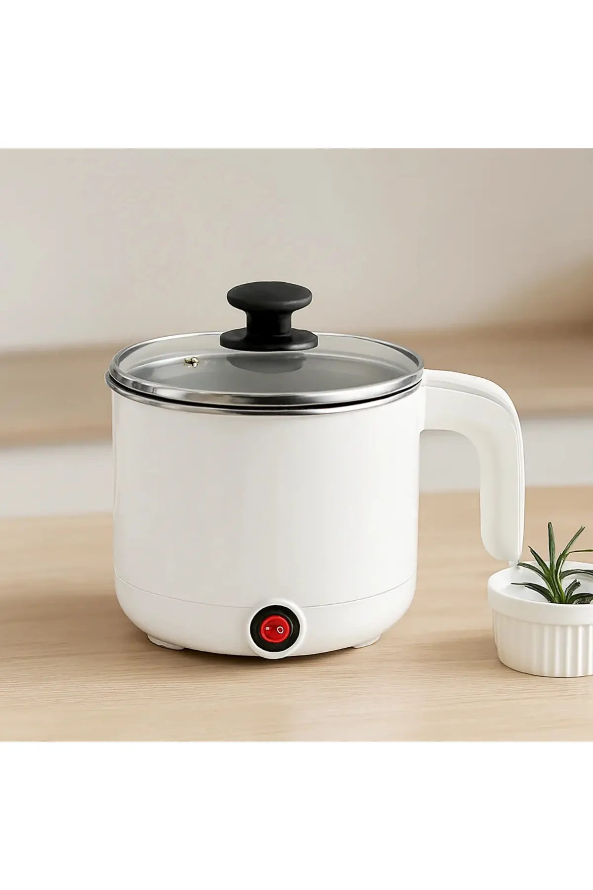 Elektrikli Çelik Pişirici Tencere 800ml 400W