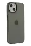Apple iPhone 14 Plus Kılıf Pc Sert Şeffaf Kapak - Siyah-2