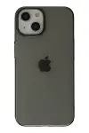 Apple iPhone 14 Plus Kılıf Pc Sert Şeffaf Kapak - Siyah-1