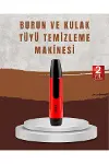 Raks Leo Burun Kulak Tüy Alma Makinesi 45 dk Şarj Süreli Kırmızı-1