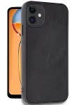 Apple iPhone 11 Kılıf Aras Deri Kapak - Siyah-2