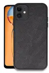Apple iPhone 11 Kılıf Aras Deri Kapak - Siyah-1