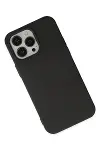 Apple iPhone 14 Pro Kılıf Nano içi Kadife Silikon - Siyah-3