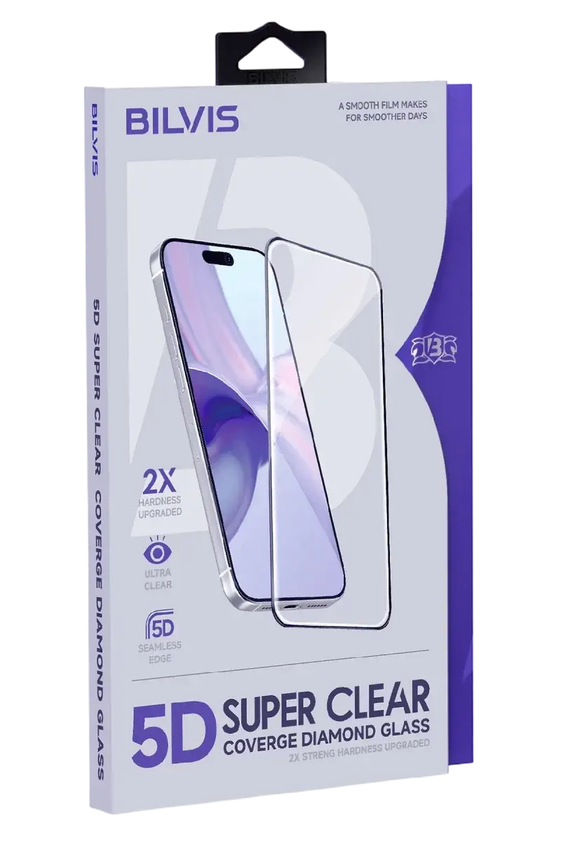 Apple iPhone 15 Pro Max Bilvis 5D Super Clear Diamond Cam Ekran Koruyucu