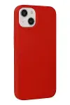 Apple iPhone 14 Kılıf Nano içi Kadife Silikon - Kırmızı-2