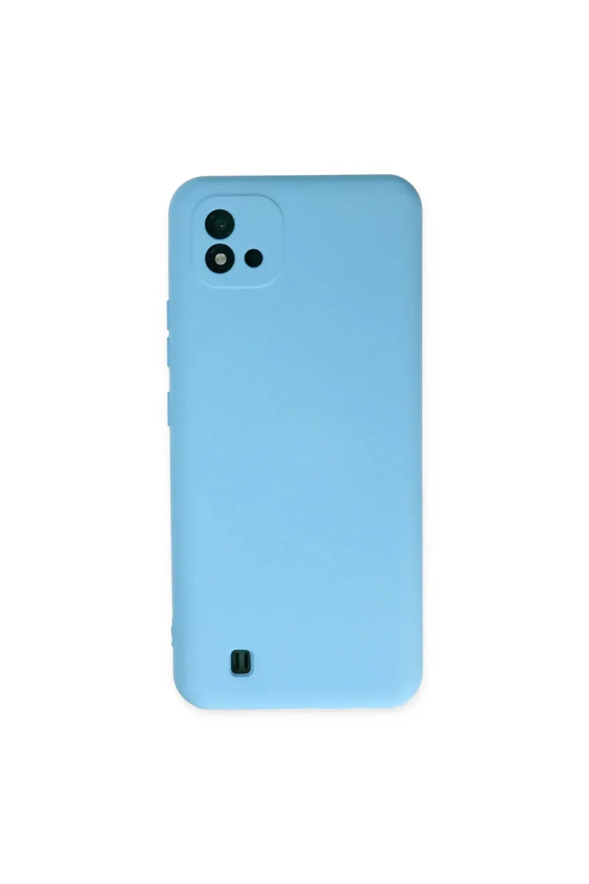Realme C11 2021 Kılıf Nano içi Kadife Silikon - Mavi