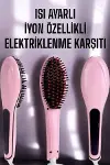 Fön Tarağı Saç Düzleştirici Sıkı Dişli Isı Ayarlı Elektriklenme Karşıtı-5