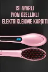 Fön Tarağı Saç Düzleştirici Sıkı Dişli Isı Ayarlı Elektriklenme Karşıtı-1