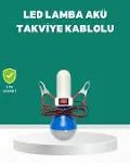 Aküden Çalışan 12V LED Ampul Taşınabilir Kullanım-1