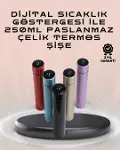 250ml LED Ekranlı Paslanmaz Çelik Akıllı Termos-1