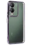 Vivo Y17S Kılıf Razer Lensli Silikon - Mor-1