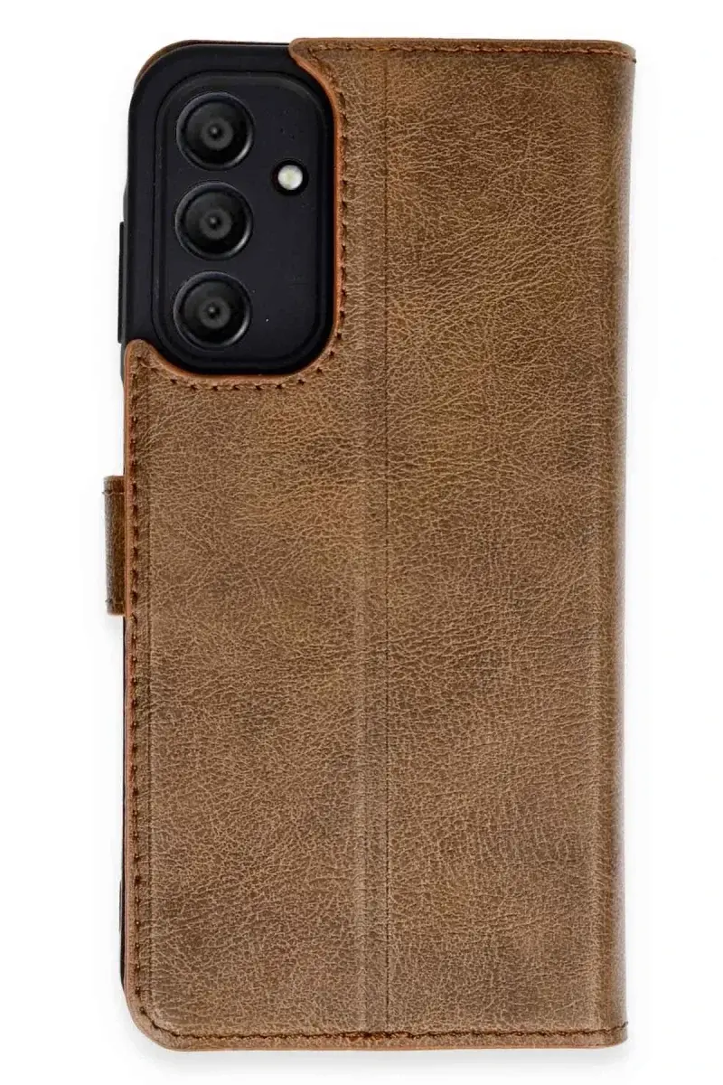 Samsung Galaxy A35 5G Kılıf Trend S Plus Kapaklı Kılıf - Taba