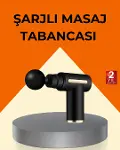 Şarjlı Kas Masaj Aleti 6 Kademe 4 Başlık Derin Doku EMS Titreşim Sporcu Masaj Tabancası-1