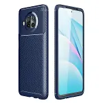 Xiao 10t Lite Kılıf Auto Focus Karbon Kapak - Lacivert-1