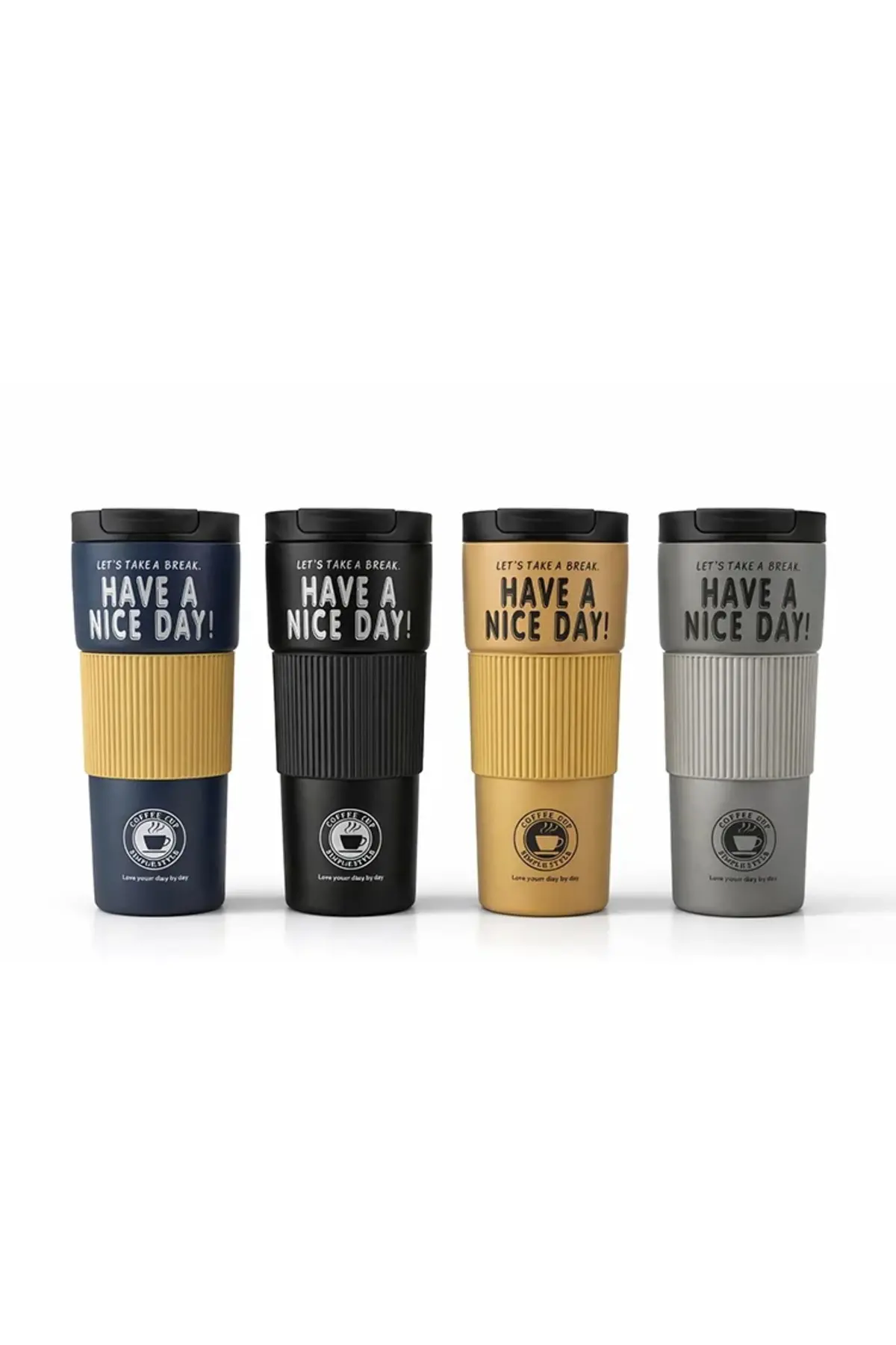 600 Ml Have A Nice Day" 600 Ml Çift Katmanlı Paslanmaz Çelik Termos Mug Alk4624