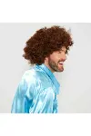 Kahve Renk Kıvırcık Afro Bonus Peruk-3