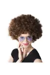 Kahve Renk Kıvırcık Afro Bonus Peruk-1
