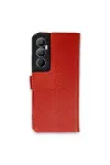 Realme C65 Kılıf Trend S Plus Kapaklı Kılıf - Kırmızı-1