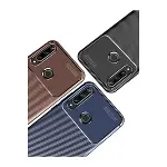 Huawei Y6p Kılıf Auto Focus Karbon Kapak - Lacivert-3