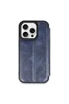 Apple iPhone 14 Pro Kılıf Flip Cover - Lacivert-1