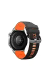 Apple Watch Ultra 49mm Minoc Kordon - Siyah-Turuncu-1