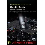 Joko Apple İphone 15 Pro Kılıf Arad 600d Kevlar Karbon Fiber Magsafe Kapak - Kırmızı-3