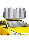 Araç Ön Cam Güneşlik UV ve Isı Koruma Katlanabilir Toyota Corolla Skoda Superb Dacia Duster Ford Foc-1