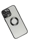 Apple iPhone 14 Pro Kılıf Slot Silikon - Siyah-3