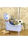 Dekoratif Mini Küvet Şeklinde Çok Amaçlı Banyo Düzenleyici Sepet-1