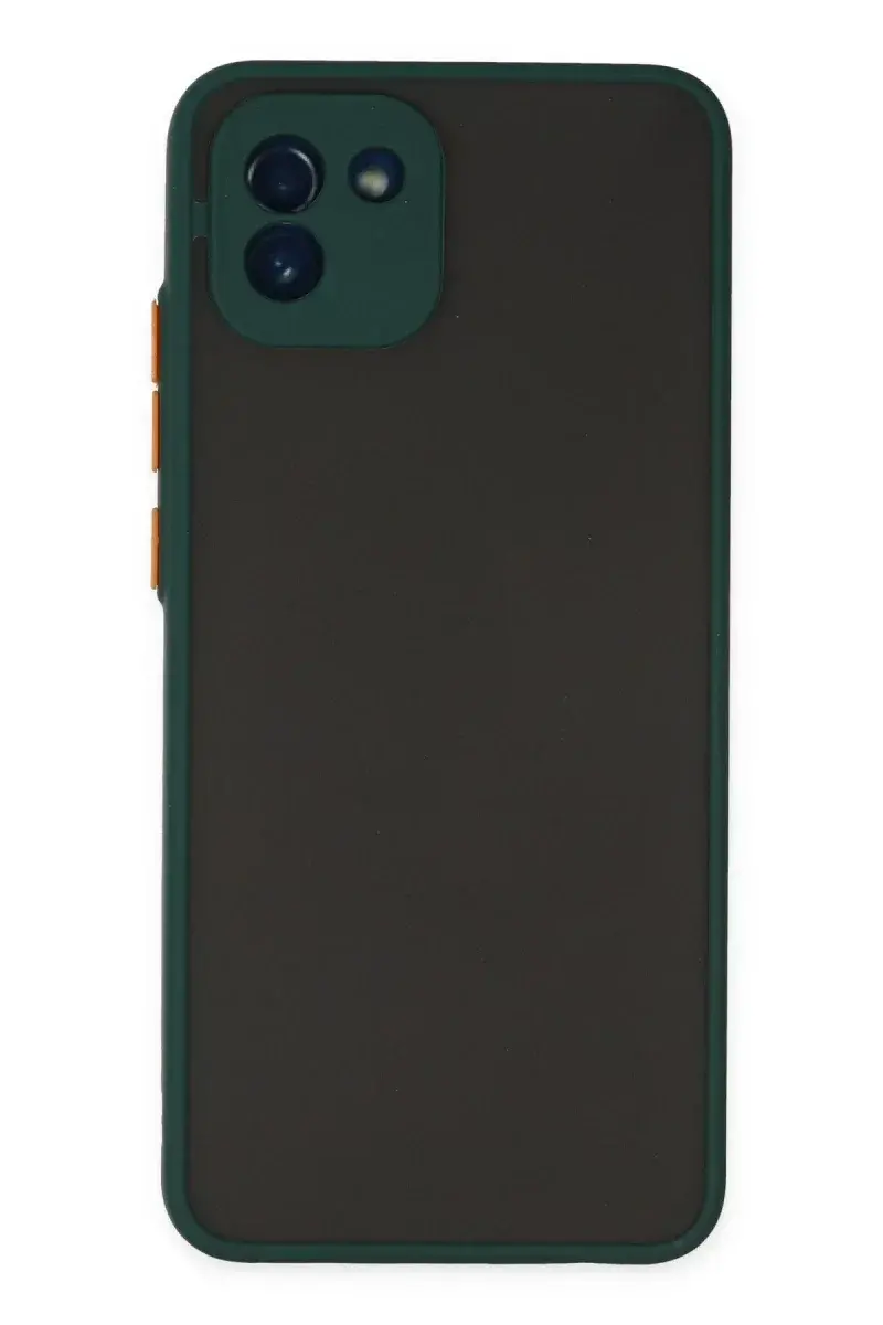 Samsung Galaxy A03 Kılıf Montreal Silikon Kapak - Yeşil