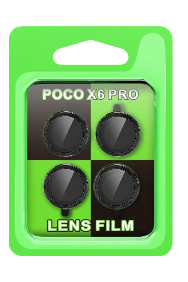 Xiao Poco X6 Pro Raze Metal Kamera Lens - Siyah