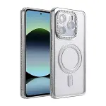 Xiao Red Note 14 4g Joke Simli Magneticsafe Kılıf - Gümüş-1