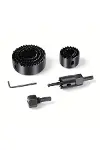 1İN1 Buat Açma Panç Seti Metal - Ahşap - Pvc - Alçıpan - Pls. 19-22-29-32-38-44-51-64MM-2