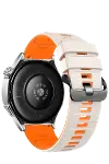 Apple Watch Ultra 49mm noc Kordon - Beyaz-Turuncu-1