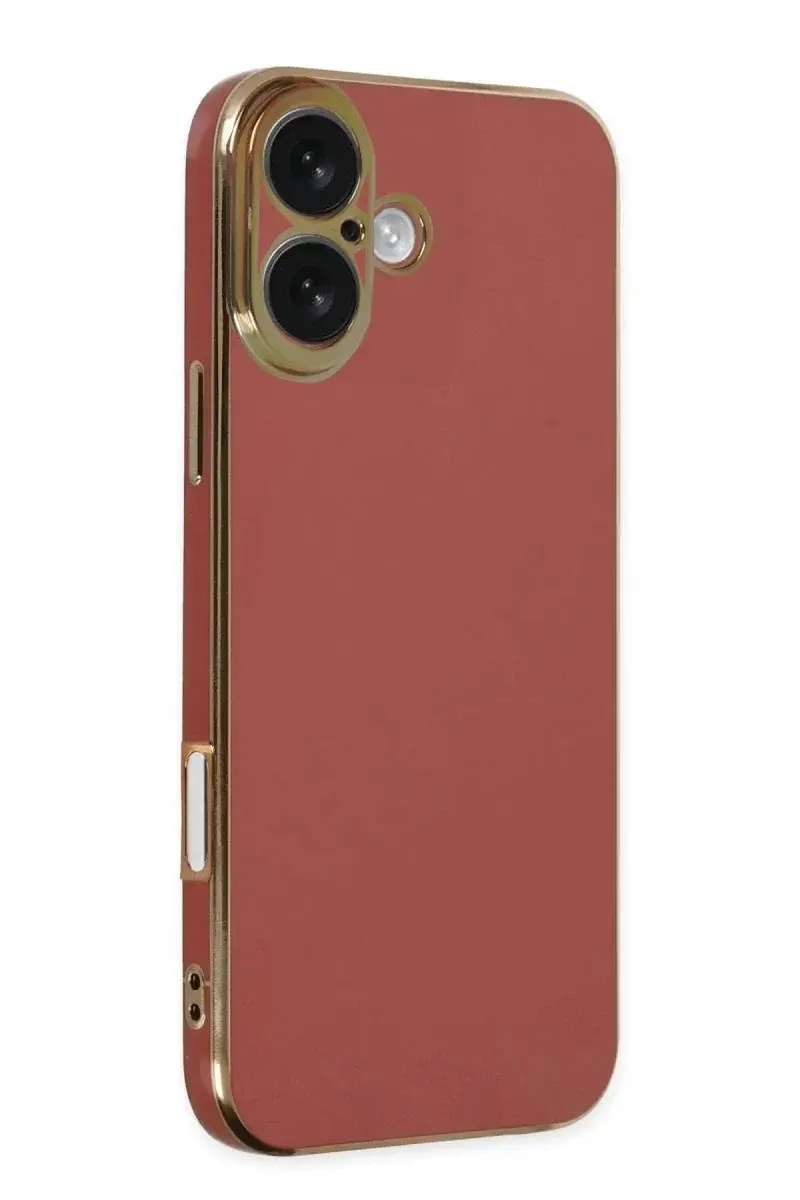 Apple iPhone 16 Kılıf Volet Silikon - Kırmızı