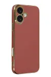 Apple iPhone 16 Kılıf Volet Silikon - Kırmızı-1